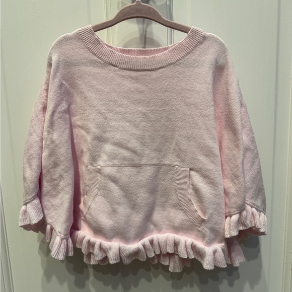 Lily Pulitzer XS (2-3) Girls Light Pink Fringe Shawl - Picture 1 of 4